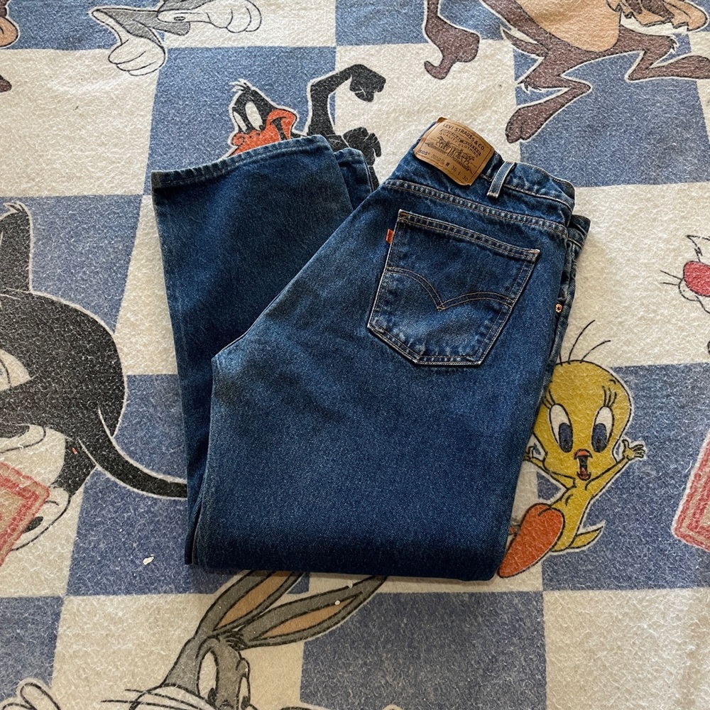 Vintage Levi’s 505 orange tab jeans